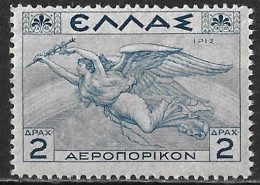 GREECE 1935 Airmail Mythological Issue 2 Dr Greyblue Vl. A 23 MNH - Nuovi