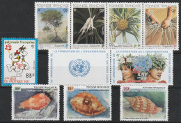 POLYNESIE - Lot Neufs ** - MNH - Cote 24,20 € - Faciale 7,67 € - Ungebraucht