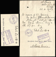 GREECE-GRECE-HELLAS 1933 : Consulate Cancel Before The Second World War - Marcofilia - EMA ( Maquina De Huellas A Franquear)