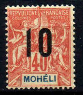 Mohéli - 1912  - Type Sage Surch -  N° 20   - Neuf * - MLH - Unused Stamps