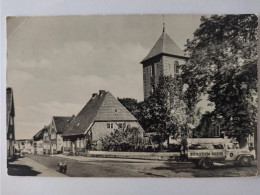 Preetz, Holstein, Stadtkirche, Bier-LKW Holsten-Bier, 1955 - Preetz