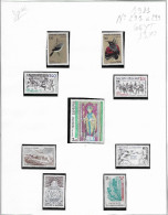 Timbres Andorre Annee Complete 1981 N° 291à 299   Neuf++ Cote YT 13.70 Euros - Annate Complete