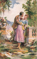 ARTS - Peintures Et Tableaux - Cromoscoltura - Amour Tendre - A. Donatelli - Carte Postale Ancienne - Peintures & Tableaux