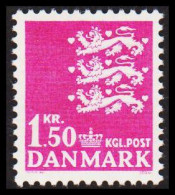 1962. DANMARK. 1,50 Lions Never Hinged. Normal Paper. (Michel 402x) - JF540721 - Cartas & Documentos