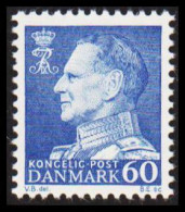 1961. DANMARK. Frederik IX 60 øre Never Hinged. Normal Paper. (Michel 395x) - JF540734 - Lettres & Documents