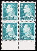 1961. DANMARK. Frederik IX 50 øre Never Hinged 4-block. Normal Paper. (Michel 394x) - JF540735 - Cartas & Documentos