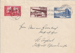 Sarre Lettre Saarbrücken 1955 - Storia Postale