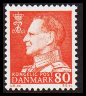 1961. DANMARK. Frederik IX 80 øre Never Hinged. Normal Paper. (Michel 397x) - JF540742 - Covers & Documents