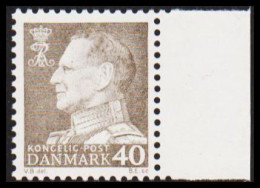 1961. DANMARK. Frederik IX 40 øre Never Hinged. Normal Paper. (Michel 393x) - JF540745 - Lettres & Documents