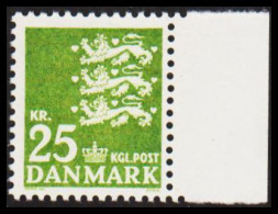 1969. DANMARK. 25 Lions Never Hinged. Lumogen Paper. (Michel 399y) - JF540755 - Covers & Documents