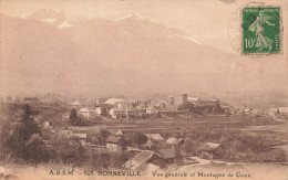 FRANCE - Bonneville - Vue Générale Et Montagne De Coux - Carte Postale Ancienne - Bonneville