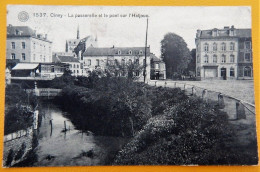 CINEY  -  La Passerelle Et Le Pont Sur L' Haljoux   -  1910 - Ciney