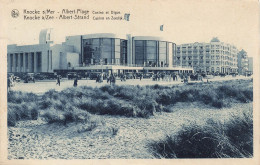 BELGIQUE - Knocke S Mer - Albert Plage - Casino Et Digue - Carte Postale Ancienne - Knokke