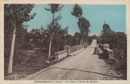 FRANCE - Concressault - Le Pont Et Route De Barlieu - Colorisé - Carte Postale Ancienne - Autres & Non Classés