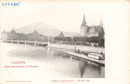 SUISSE - Lucerne - Nouvelle Jetée Et Pilatus - Carte Postale Ancienne - Luzern