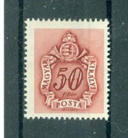 HONGRIE - TIMBRES-TAXE N°153* MH Trace De Charnière. - Port Dû (Taxe)