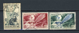 MADAGASCAR (RF) : FAUNE ET FLORE - Yvert N° 322+323+324 Obli. - Usados