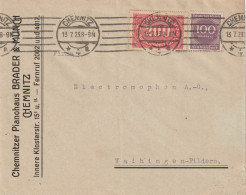 Allemagne Lettre Inflation Chemnitz 1923 - 1922-1923 Lokalausgaben