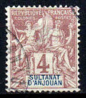 Anjouan - 1892 -  Type Sage   - N° 3  -  Oblitéré - Used - Used Stamps