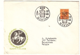 Finlande - Lettre De 1965 - Oblit Ulvila - - Storia Postale