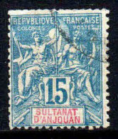 Anjouan - 1892 -  Type Sage   - N° 6  -  Oblitéré - Used - Used Stamps