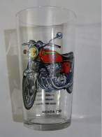 VERRE A MOUTARDE PUBLICITAIRE DECORE MOTO HONDA 750 - Glazen