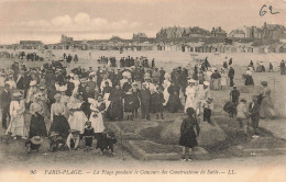 FRANCE - Paris - Plage - Plage Pendant Le Concours Des Constructions De Sable - Carte Postale Ancienne - Autres & Non Classés