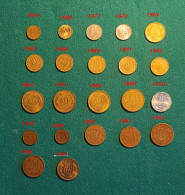 CHILE 22 Monete Diverse Per Data - Cile