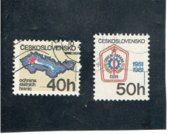 TCHECOSLOVAQUIE   1981  Y.T. N° 2448  à  2452  Incomplet  Oblitéré - Usados