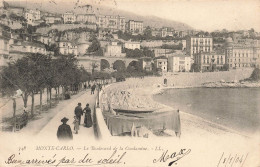 MONACO - Monte Carlo - Vue Sur Le Boulevard De La Condamine - Animé - LL - Carte Postale Ancienne - Monte-Carlo