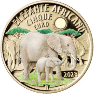 Italia - 5 Euro 2023 - Mondo Sostenibile - Animali In Via Di Estinzione - Elefante Africano -  N# 377301 - UC# 297 - Italie