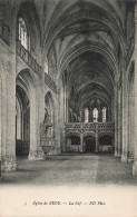 FRANCE - Bourg En Bresse - Eglise De Brou - La Nef - ND Phot - Carte Postale Ancienne - Brou - Kerk