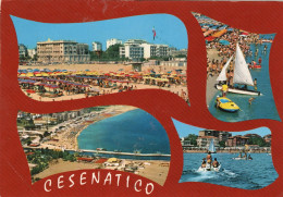 Cartolina 1977  ITALIA  FORLì CESENATICO SALUTI  VEDUTINE Italy Postcard Ansichtskarten Carte Postale - Saluti Da.../ Gruss Aus...