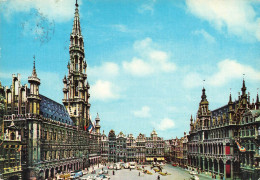 BELGIQUE - Bruxelles - Grand'Place - Hôtel De Ville Et La Maison Du Roi - Carte Postale - Marktpleinen, Pleinen