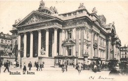 BELGIQUE - Bruxelles - Vue Générale De La Bourse - Animé - Carte Postale Ancienne - Monumenten, Gebouwen