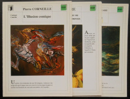 3 Fiches De Lecture Auteurs Du 17 Siècle  Corneille Molière Shakespeare - Collezioni