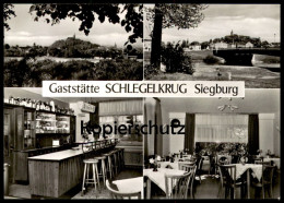 ÄLTERE POSTKARTE SIEGBURG GASTSTÄTTE SCHLEGELKRUG SCHLEGEL BIER THEKE COKA COLA UHR Coke Watch Ansichtskarte Postcard - Siegburg