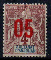Anjouan - 1912 -  Type Sage Surch  - N° 21  -  Neuf * - Unused Stamps