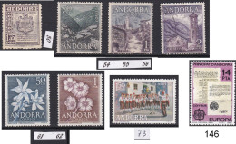 Andorre Espagnol T U C  Neufs Et Oblitérés - Unused Stamps