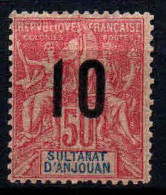 Anjouan - 1912 -  Type Sage Surch  - N° 28  -  Neuf * - Unused Stamps