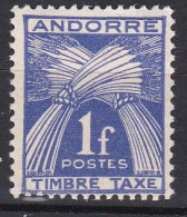 Andorre Français 1946-50 Taxe YF 33 - Ungebraucht