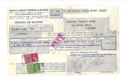 Lot De 4 Ordres De Bourse.Andenne. - Documents