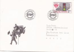 TRAFFIC SIGNS COVERS FDC  CIRCULATED 1992 Tchécoslovaquie - Briefe U. Dokumente