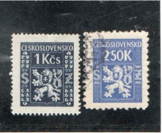 TCHECOSLOVAQUIE   1946  Taxe  Y.T. N° 1  à  7  Incomplet  NEUF **  Trace De Charnière - Timbres-taxe