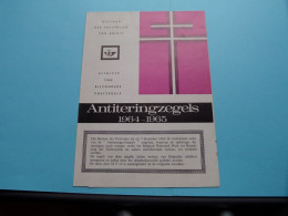 ANTITERINGSZEGELS 1964-1966 ( Post België ) 25-4-65 ( FOLDER / DEPLIANT ) Voir / Zie SCANS ! - Documents Commémoratifs