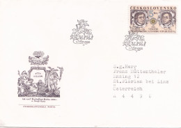 FAMOUS PEOPLE  COVERS FDC  CIRCULATED 1992 Tchécoslovaquie - Storia Postale