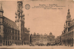 BELGIQUE - Bruxelles - Grand'Place - L'hôtel E Ville - Maison Du Roi- Carte Postale Ancienne - Andere & Zonder Classificatie