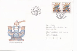 THE MUSIC COVERS FDC  CIRCULATED 1992 Tchécoslovaquie - Cartas & Documentos