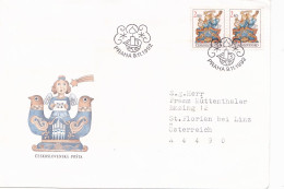 THE MUSIC COVERS FDC  CIRCULATED 1992 Tchécoslovaquie - Brieven En Documenten