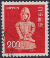 1976 Japan-Nippon ° Mi:JP 1277A, Sn:JP 1250, Yt:JP 1179, Haniwa, Hollow Clay Sculpture Of A Warrior - Usados